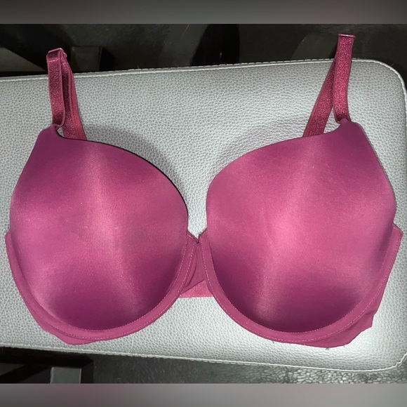 Purple / Maroon Victoria’s Secret Full Coverage T-Shirt Push-Up Bra 32DDD / F70 - Picture 1 of 6